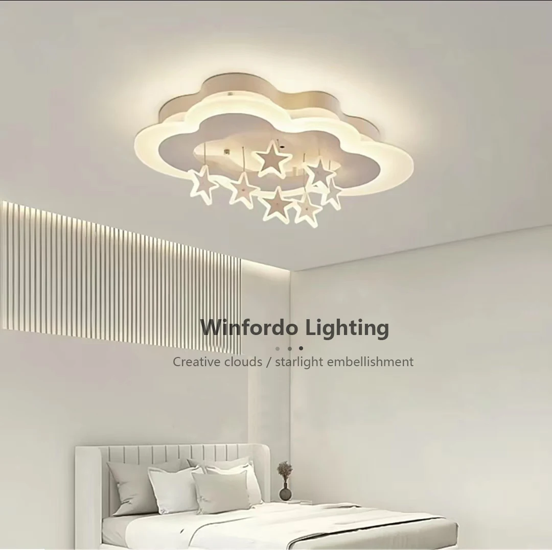 2023 Ceiling Lamp For Children Light Fixture Lamp For Children Kids Lamp LED Star Cloud Roof Light Kids Children RoomKids' Lamp