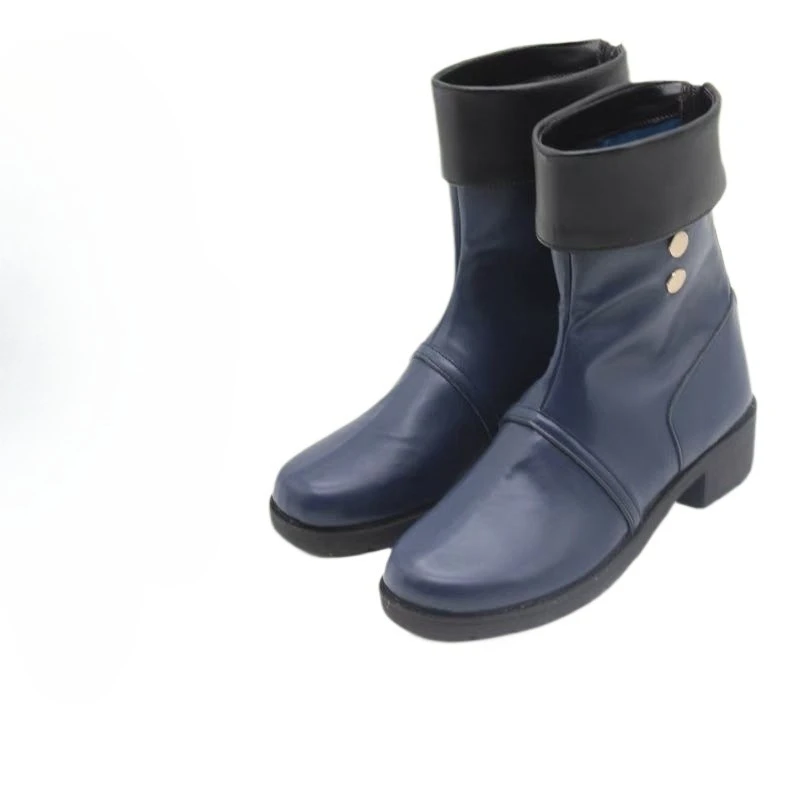 Arquivo azul tachibana hikari nozomi cosplay botas sapatos de couro do plutônio para festa de halloween casual tamanho 35-42