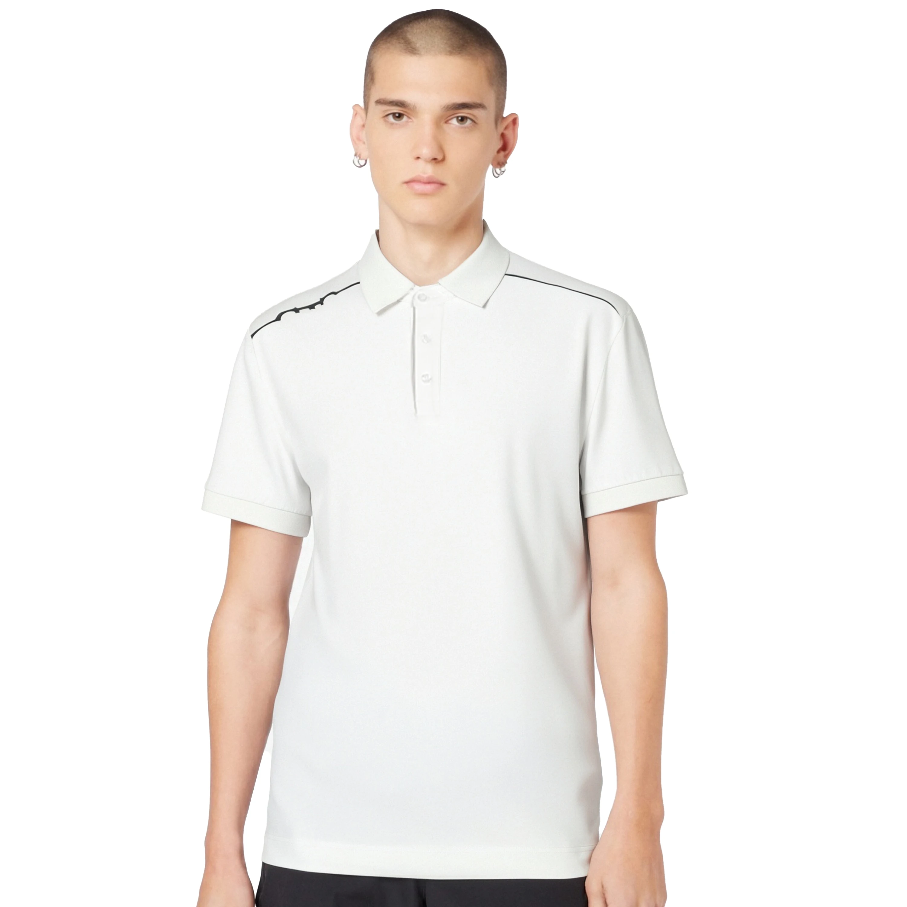 Mens Polo Shirt Cotton Mens Casual Short Sleeve Solid White Stripe Soft T-Shirts Basic Daily 2025