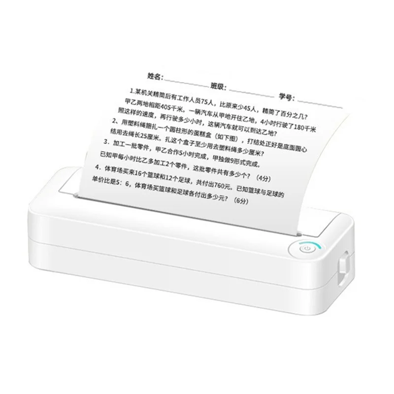 New-X8 A4 Small Household Portable Smart Printer Ink Free Thermal Sensitive Bluetooth Wifi Version Connectable Mobile Phone