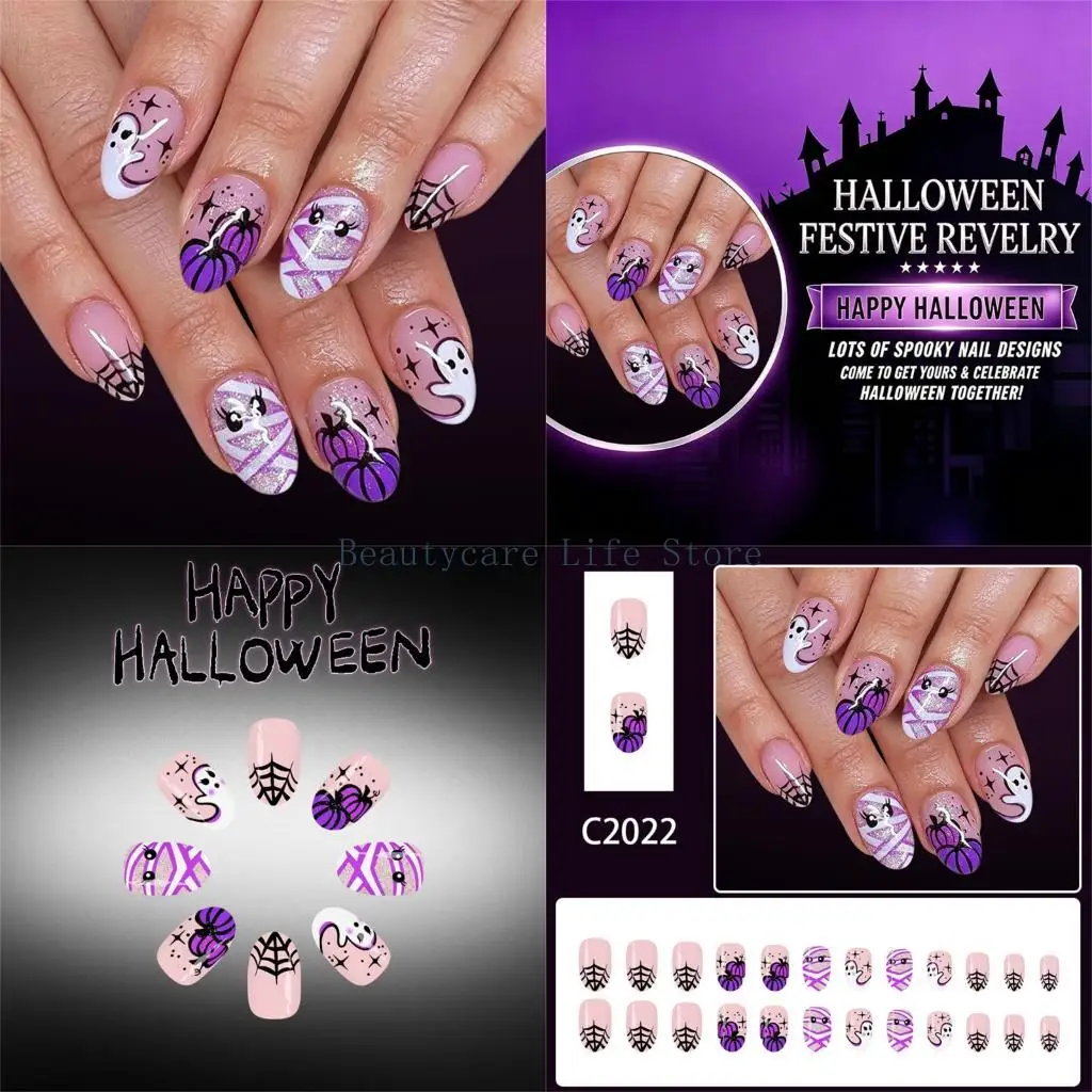 652C Halloween Press On Easy DIY Application for Costume Party Styling
