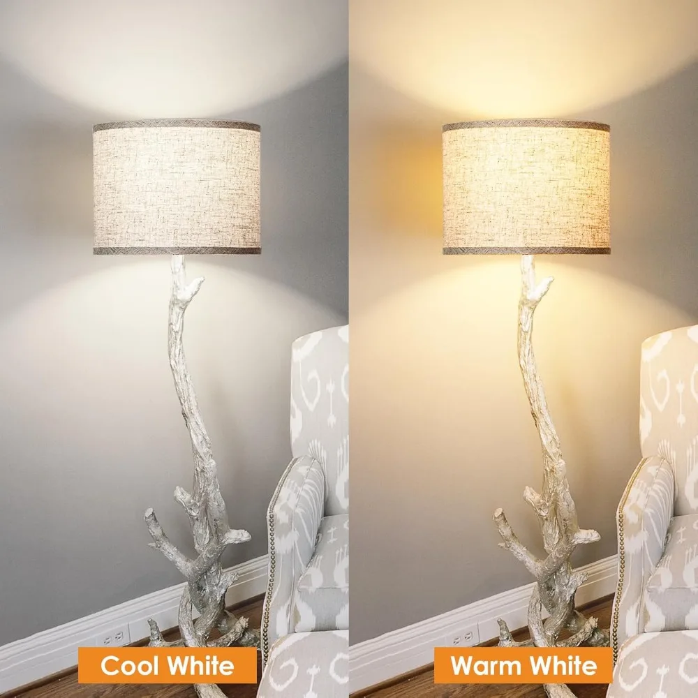 램프 갓 2개 세트, 드럼형 램프 갓 상단 13인치 x 하단 13인치 x 높이 10인치, 스파이더 피팅 포함, 테이블용 대형 교체 램프 갓