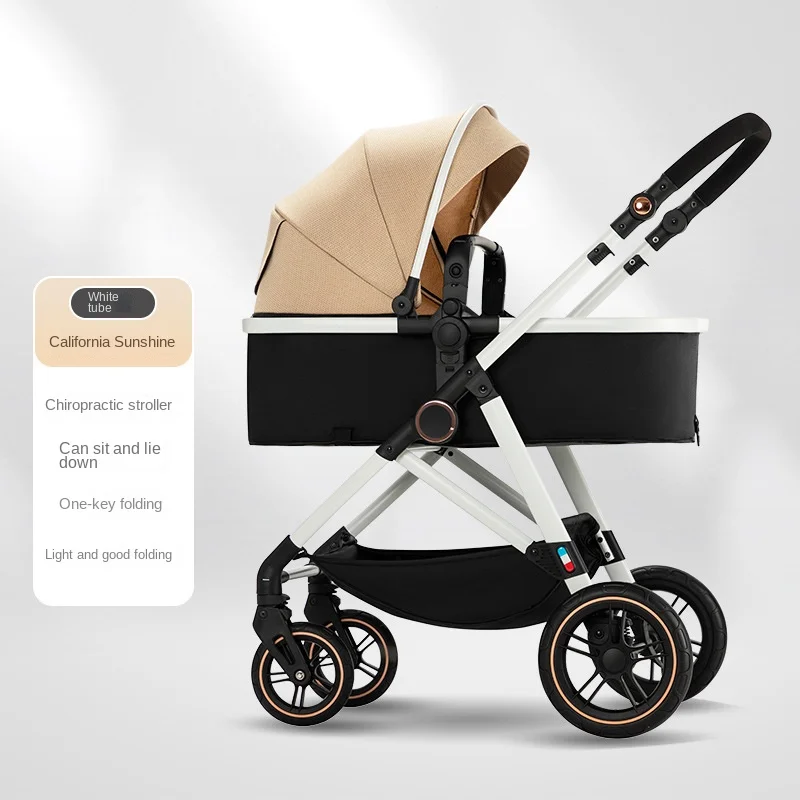 

Portable Baby Stroller Lightweight 2-in-1 Two-Way Stroller with Bassinet Mode,Foldable Infant Stroller with Reversible Seat