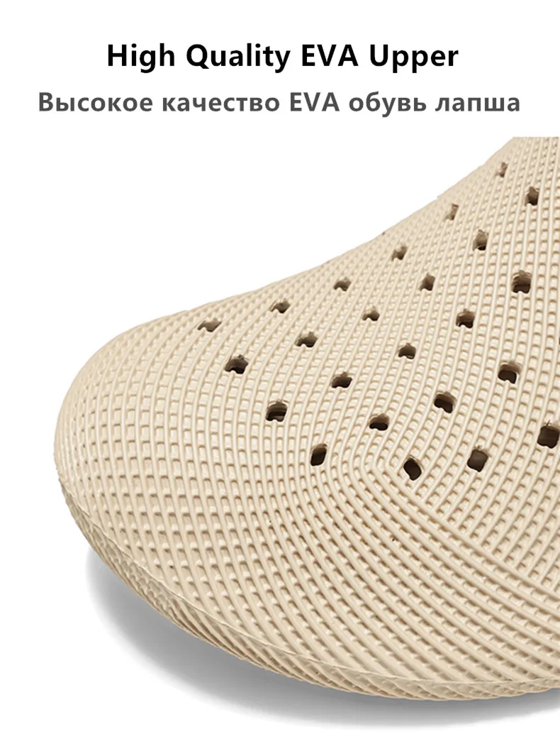 2026 Neue Sommer-Mode Paar-Outdoor-Sandalen mit dicker Sohle und Löchern, EVA Baotou Herren-Sandalen, Luxus-Strandschuhe für Herren, Gartenschuhe – Detail 5