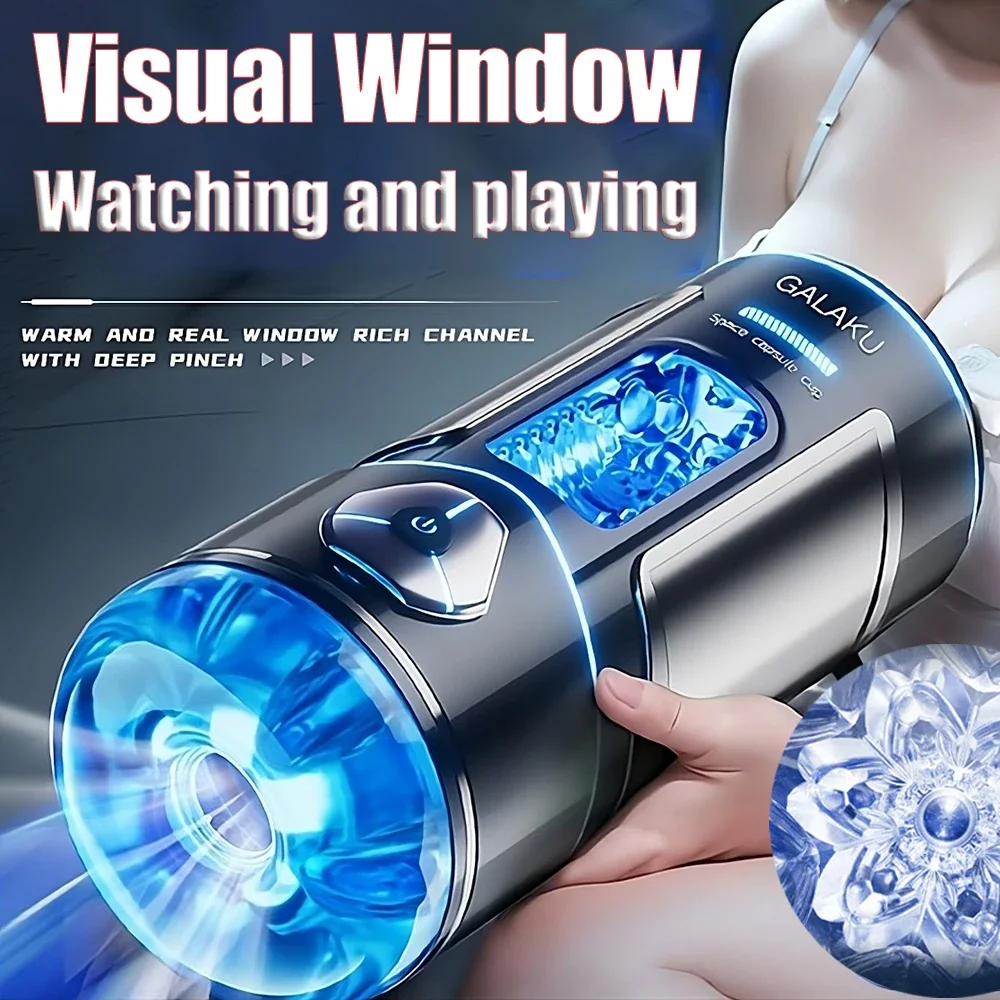 GALAKU Bluetooth Full Automatic Male Masturbator Powerful Sucking Blowjob Pussy SexMachine APP Masturbation Cup Sex Toys for Men