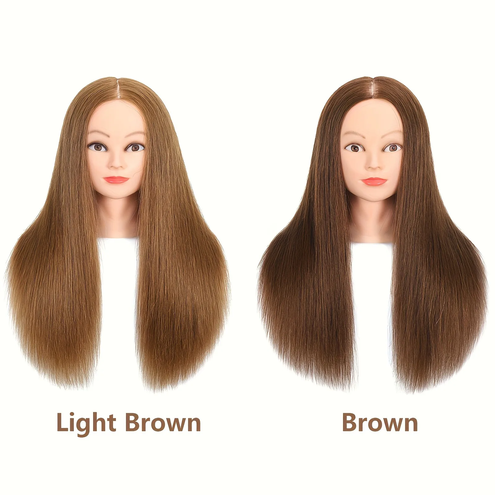 Human Hair Mannequin Head With 100% Real Hair Perfect For Hairdresser Practical Teaching Training Doll Head With Stand And Tools