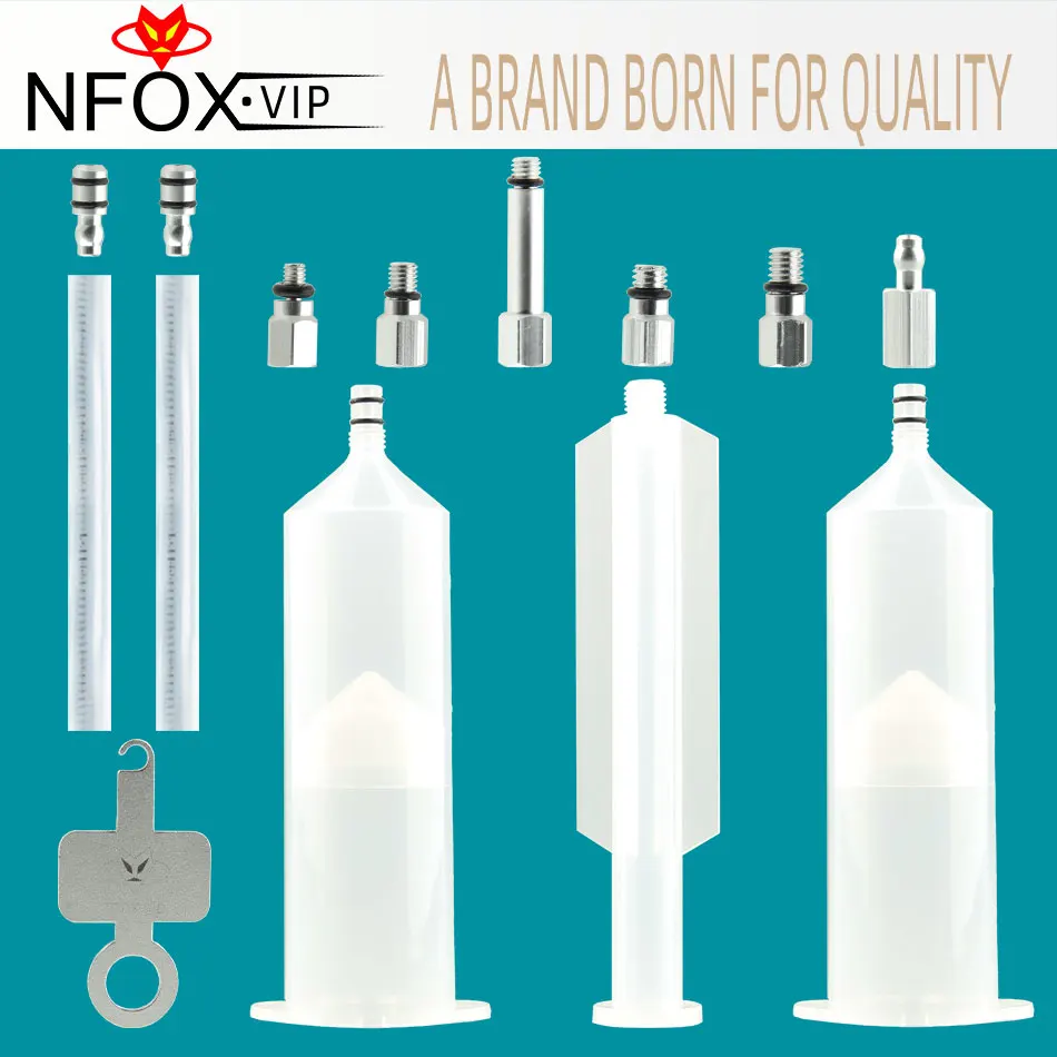 NFOX PRO 2025 New 16PCS Hydraulic Disc Brake Bleed Exhaust Repair Tool Kit Professional Universal for E Bike Bicycle Motorcycle