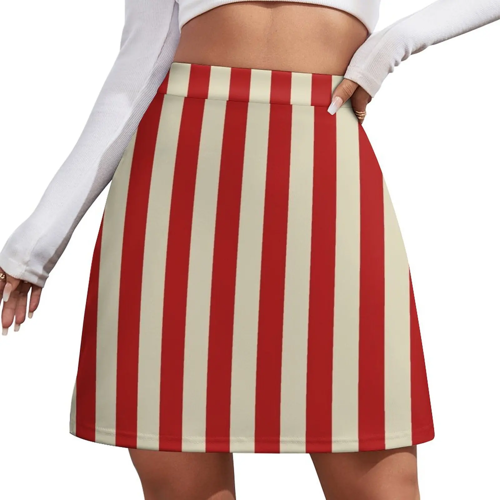 

Retro Popcorn Style Vertical Stripes Mini Skirt skirts summer 2026 woman skirts for women 2026 Mini Skirt