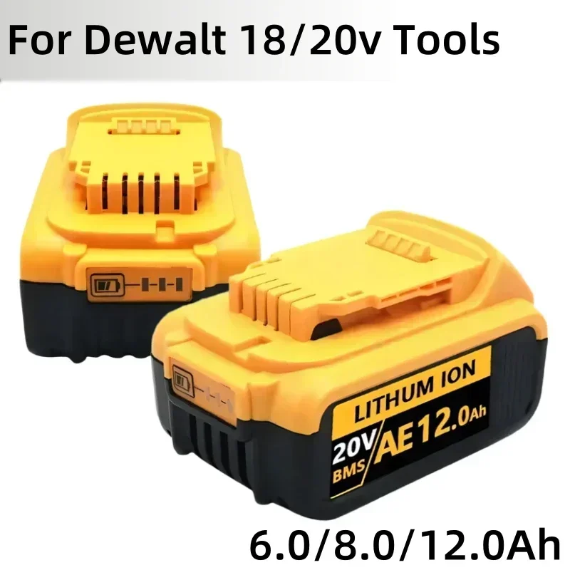 For 18V/20 Volt MAX 12.0Ah DCB200 Replacement Li-ion Battery for DeWalt DCB205 DCB201 DCB203 Power Tool Batteries