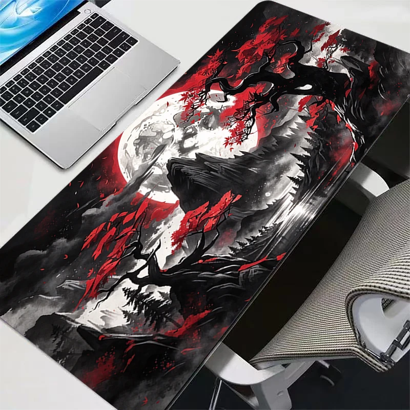 Beautiful Forest At Night Mouse Pad Large Rubber PC Computer Rug Gaming Accessories Mousepad Desk Mat Locking Edge Gamer Carpet