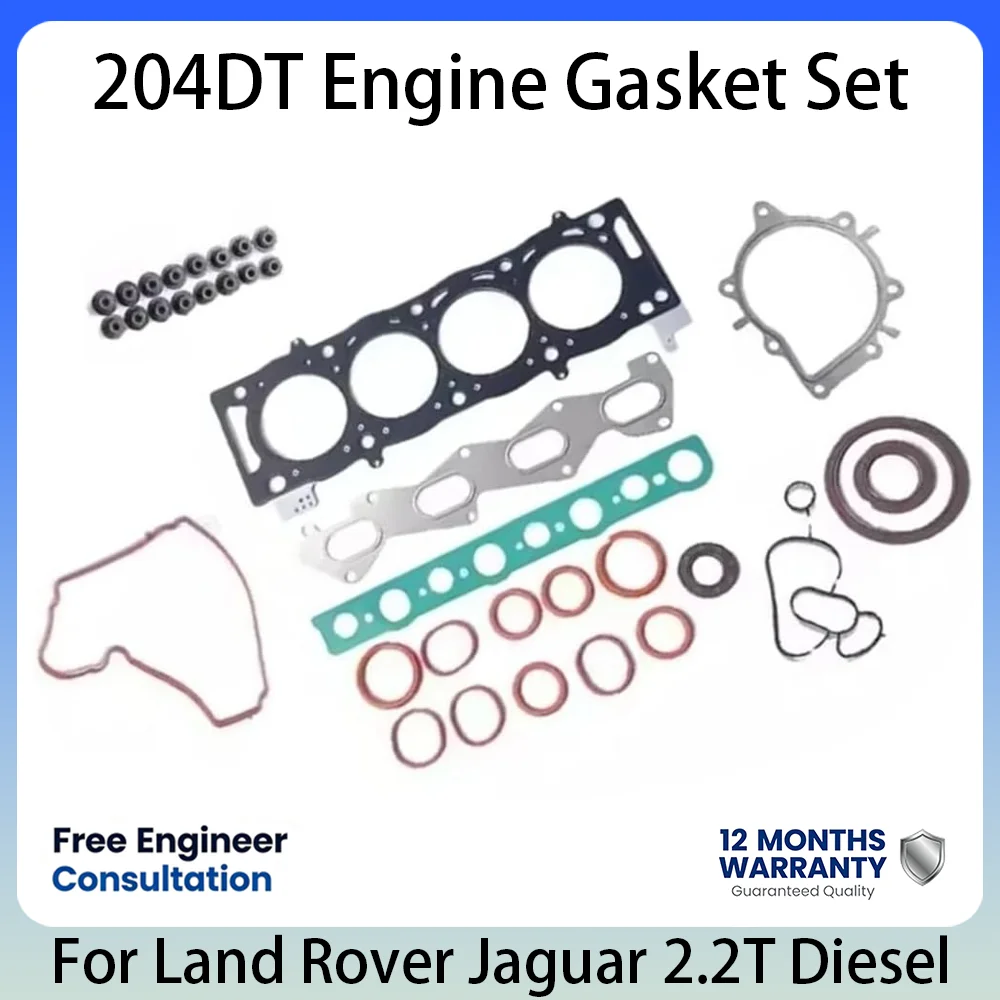 Full Gasket Set For Land Rover Freelander 2 Jaguar 224DT 2.2L 2.2 L T L4 Diesel Engine Complete Overhaul Repair Parts 2010-2020