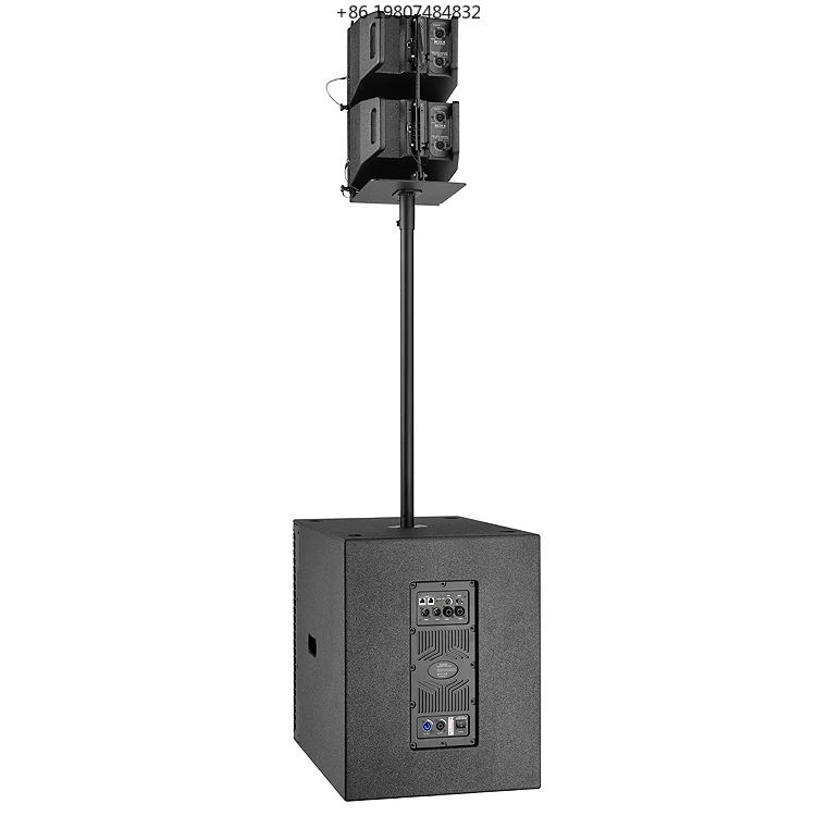 Aliexpress Professional 6.5 Inch Coaxial Matrix Speaker with 15 Inch Active Subwoofer Outdoor DSP PA Sound System Set