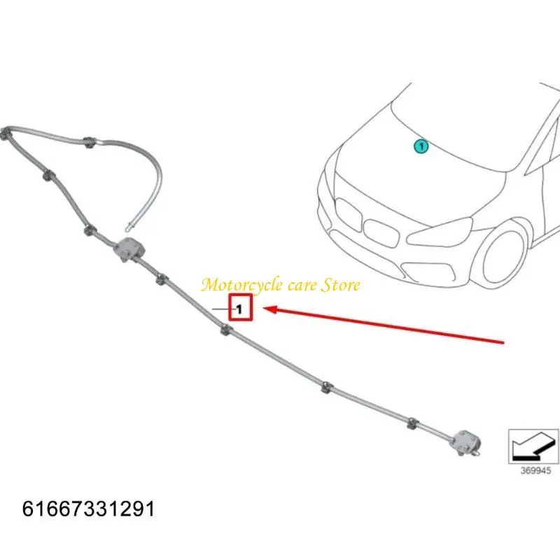 

Сопло омывающей жидкости автомобиля U75F распылено для оптимизированного дизайна подачи F45 F46 218i 220i