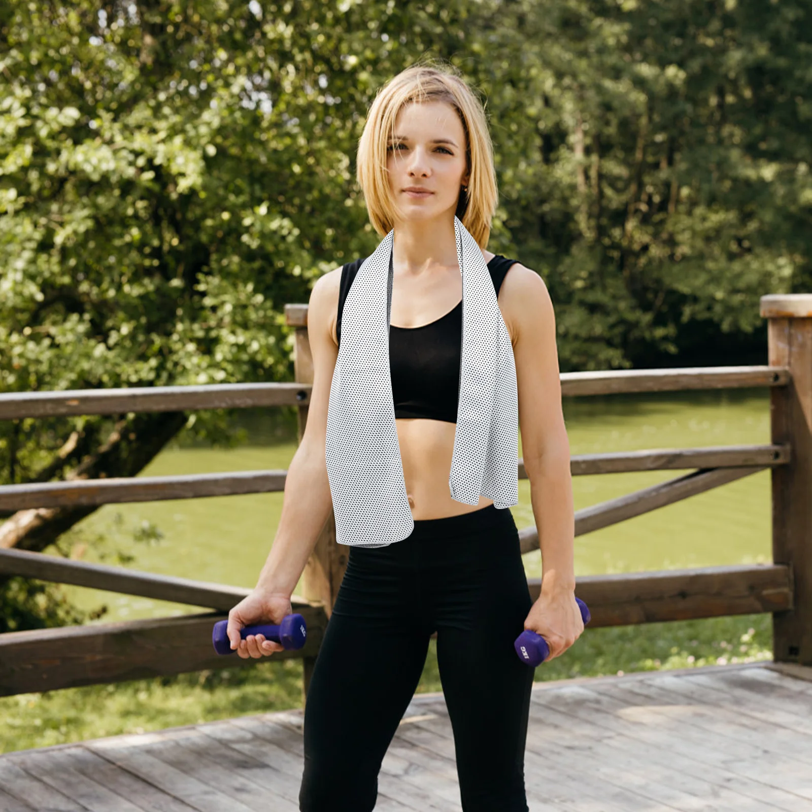 

4Pcs Sports Towels Comfortable Ice Towels Durable Sweat Wiping Running Cycling Travel Practical Gift Sweat Towel