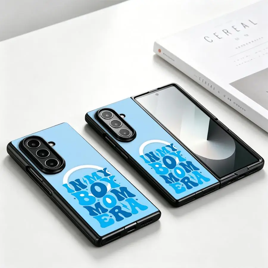 Hülle für Samsung Galaxy Z Fold 8 Ultra ZFold5 Z Fold 7 6 5 4 3 ZFold6 ZFold4 ZFold7 ZFold3 Handyhülle Funda Blauer Hintergrund