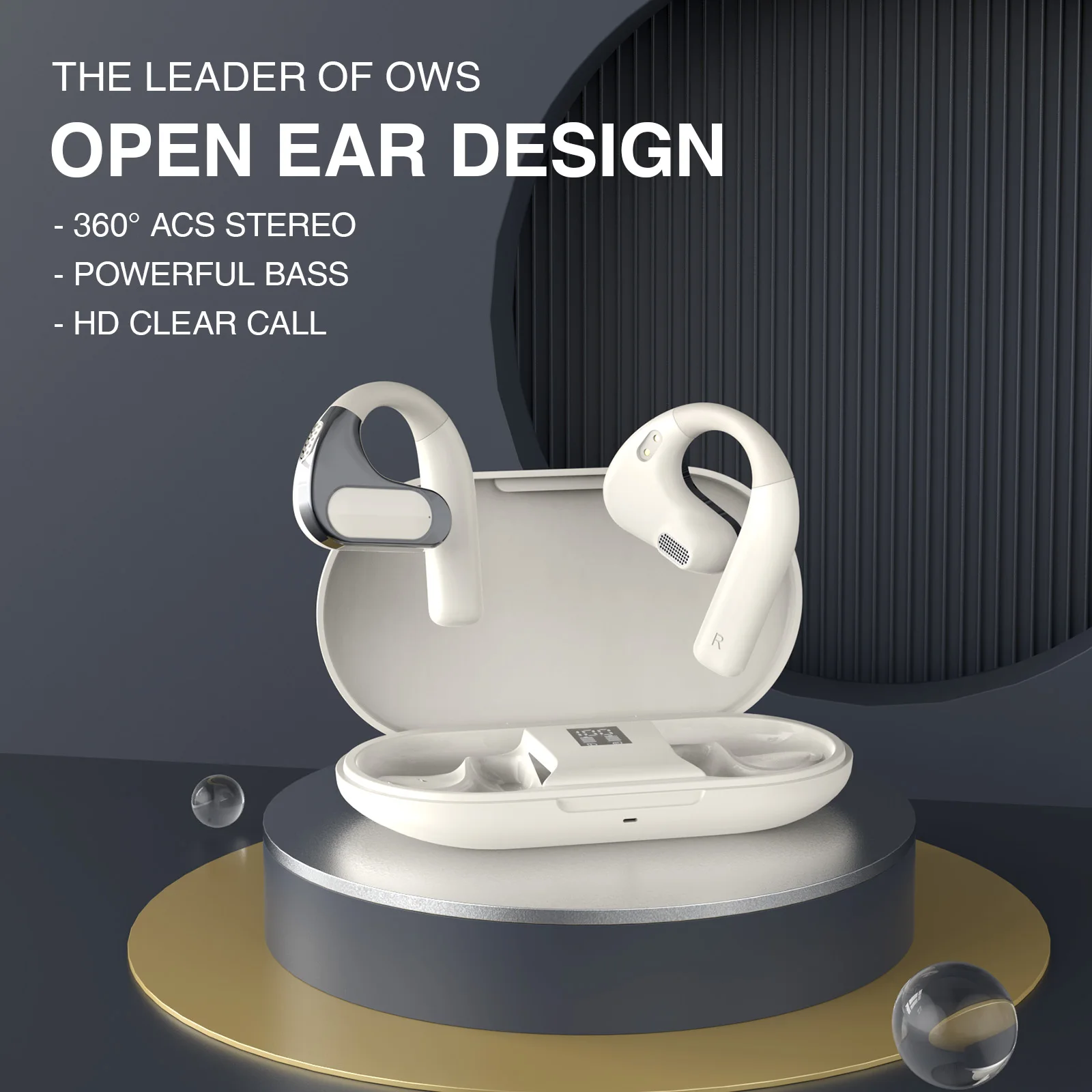 F6 OWS auricolari Bluetooth qualitร del suono Lossless riduzione intelligente del rumore personalizzazione dell\'app e controllo del modello effetti