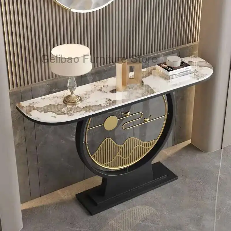 

Aestheti Trendy Console Table Beauty Hallway Glamour Marble Console Table Minimalist Design Tisch Wohnzimer Home Furniture