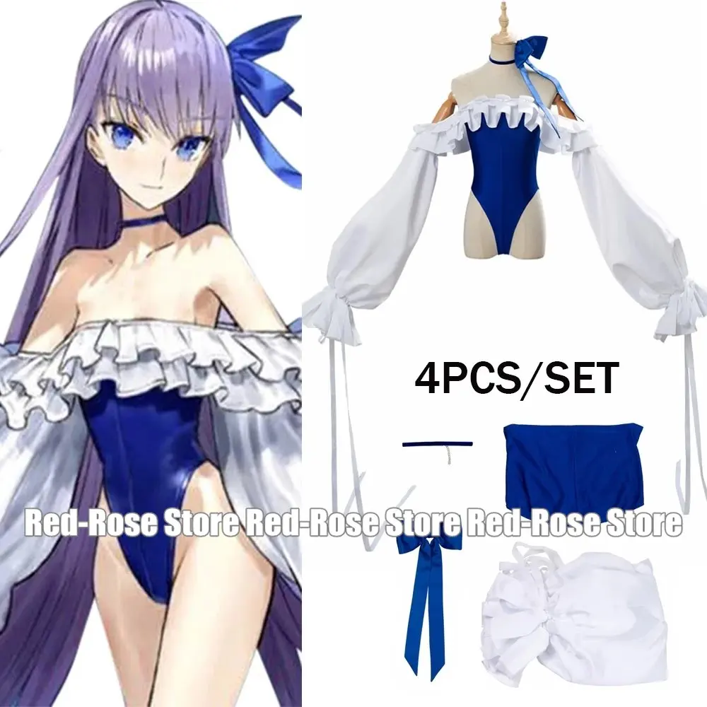 

Anime Fate Grand Order Meltlilith Meltryllis Cosplay Costumes Women Girls FGO Swimsuit outfit Halloween Costumes 4Pcs /Set