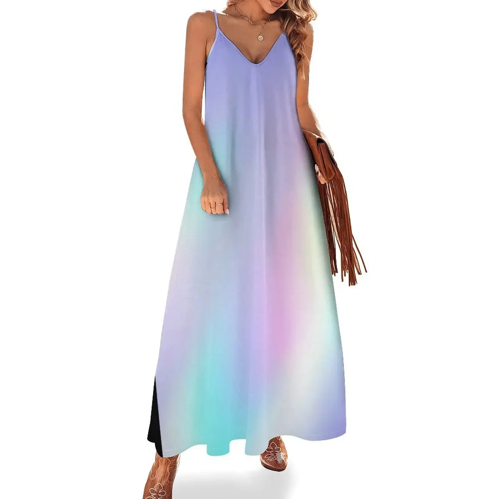 

Holographic Sleeveless Dress long dress women dresses for womens 2025 Woman dresses Women dresses summer Dress