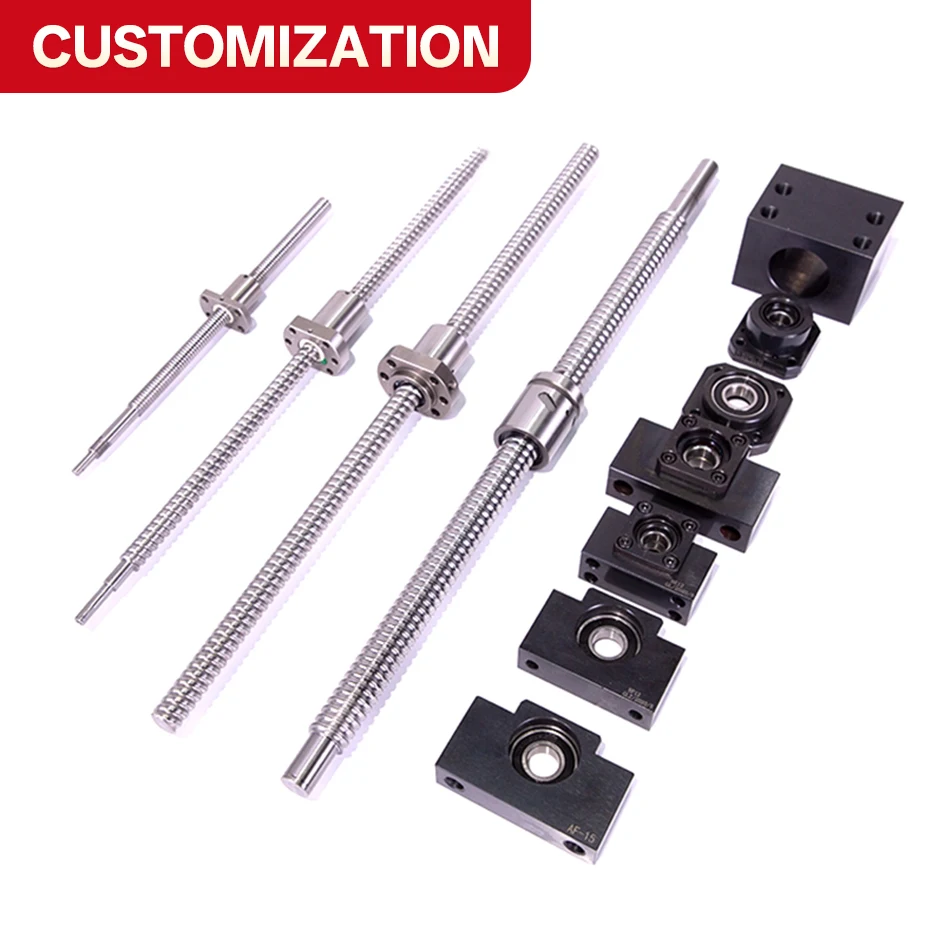 

Custom TBI Motion Ball Screw & Nut for CNC Machines 6/8/10/12/14/16/20/25 Lead Available auger Screw MOQ 1 Pcs