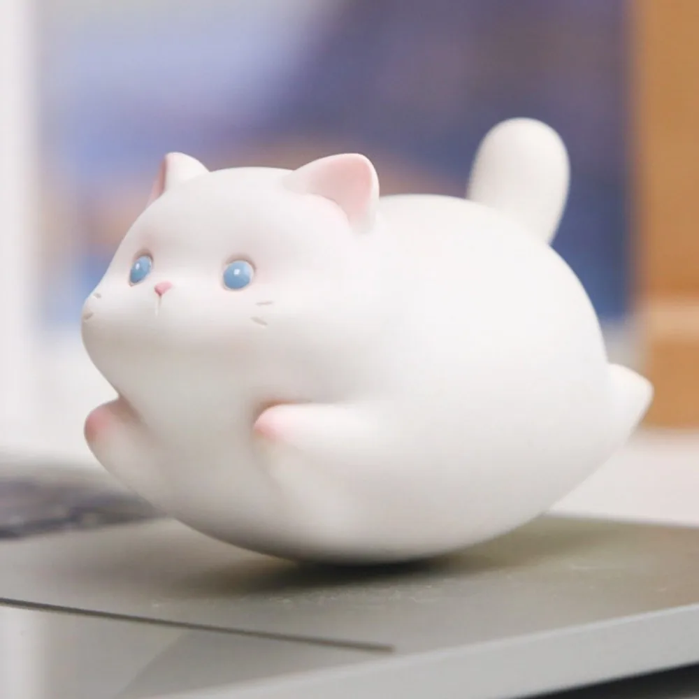 Creatieve Schudden Kat Swingende Pop Mollige Leuke Kat Hars Ornament Cartoon Mooie Kat Auto Decoraties Hars Ambachten