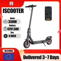 ISCOOTER I9 Electric Scooter 350W Motor 42V7.5AH Battery Foldable City E-scooter 8 Inch Off-road Tires Adult Electric Scooter