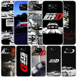 Intital D AE86 Car Amine Phone Case For Xiaomi Poco F7 Ultra X5 X6 X7 Pro M7 Redmi 15C 15 13C 13 12C 12 10C 10 10A 9 9C 9A 9T Co