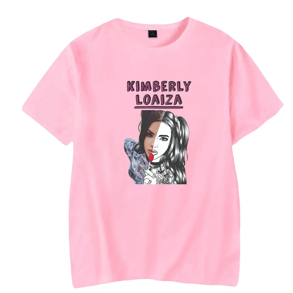 Kimberly Loaiza Hoodie Singer Merch Print T-shirt Unisex Casual HipHop Style Short Sleeve Streetwear Tee