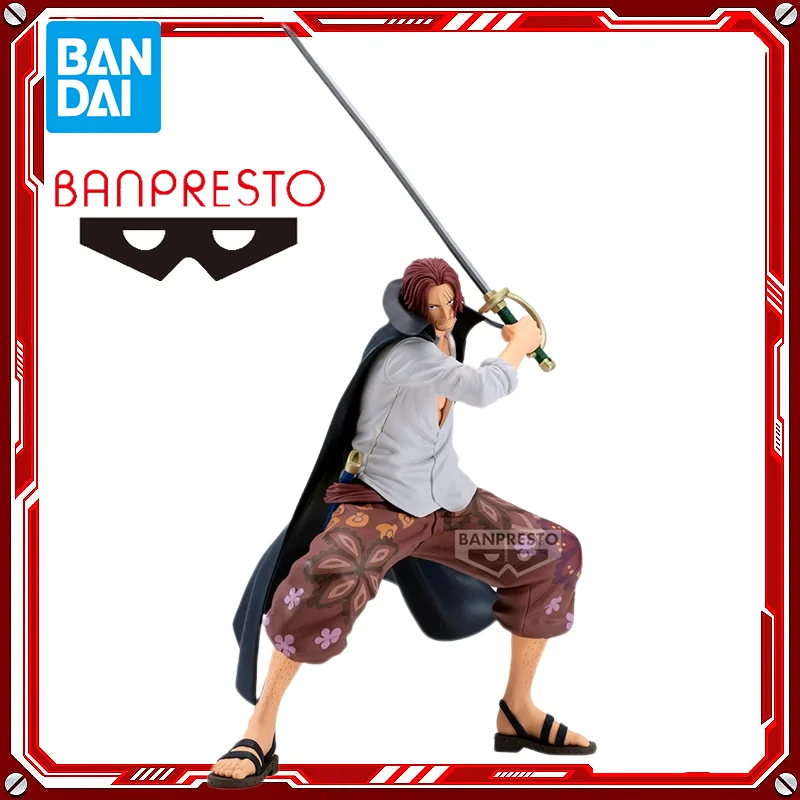 오리지널 반다이 원피스 Shanks Grandista 피규어 Banpresto 22cm 피규어 애니메이션 액션 모델 Collectible Figurals Brinquedos Toys
