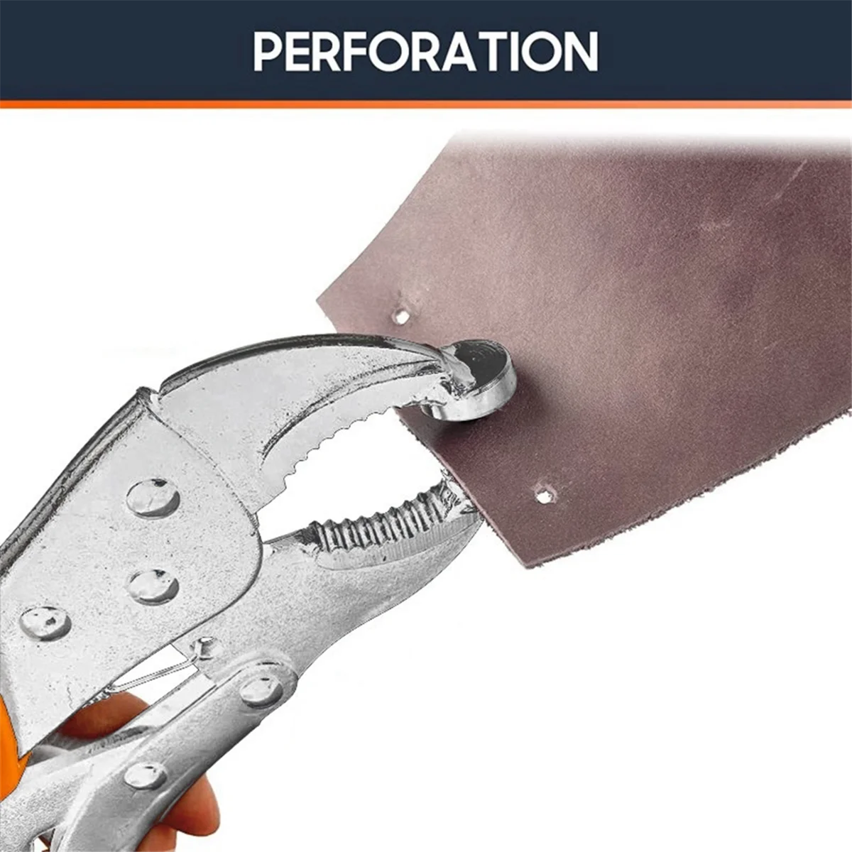 Металлические плоскогубцы, сверхмощный набор оснастки с 3 матрицами, подходит для установки/замены кожаных заклепок.