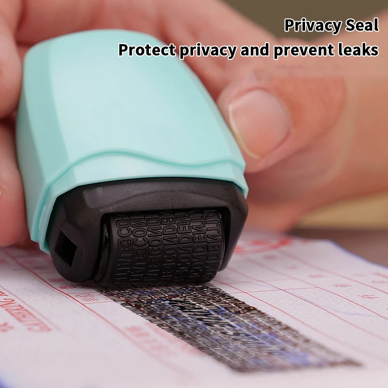 1Pcs Identity Protection Roller Stamp Stop ID Identity Theft Identification Shielding Privacy Secret And Address Shielder