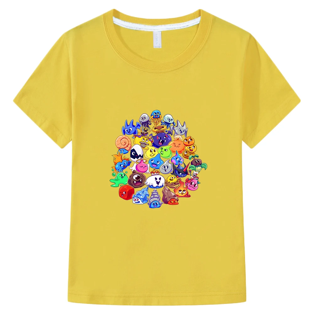 

DRAGON QUEST Kawaii Casual T-shirts 100% Cotton Boys/Girls Children Summer Tee-shirt Cute Comfortable Cartoon Printing Tshirts