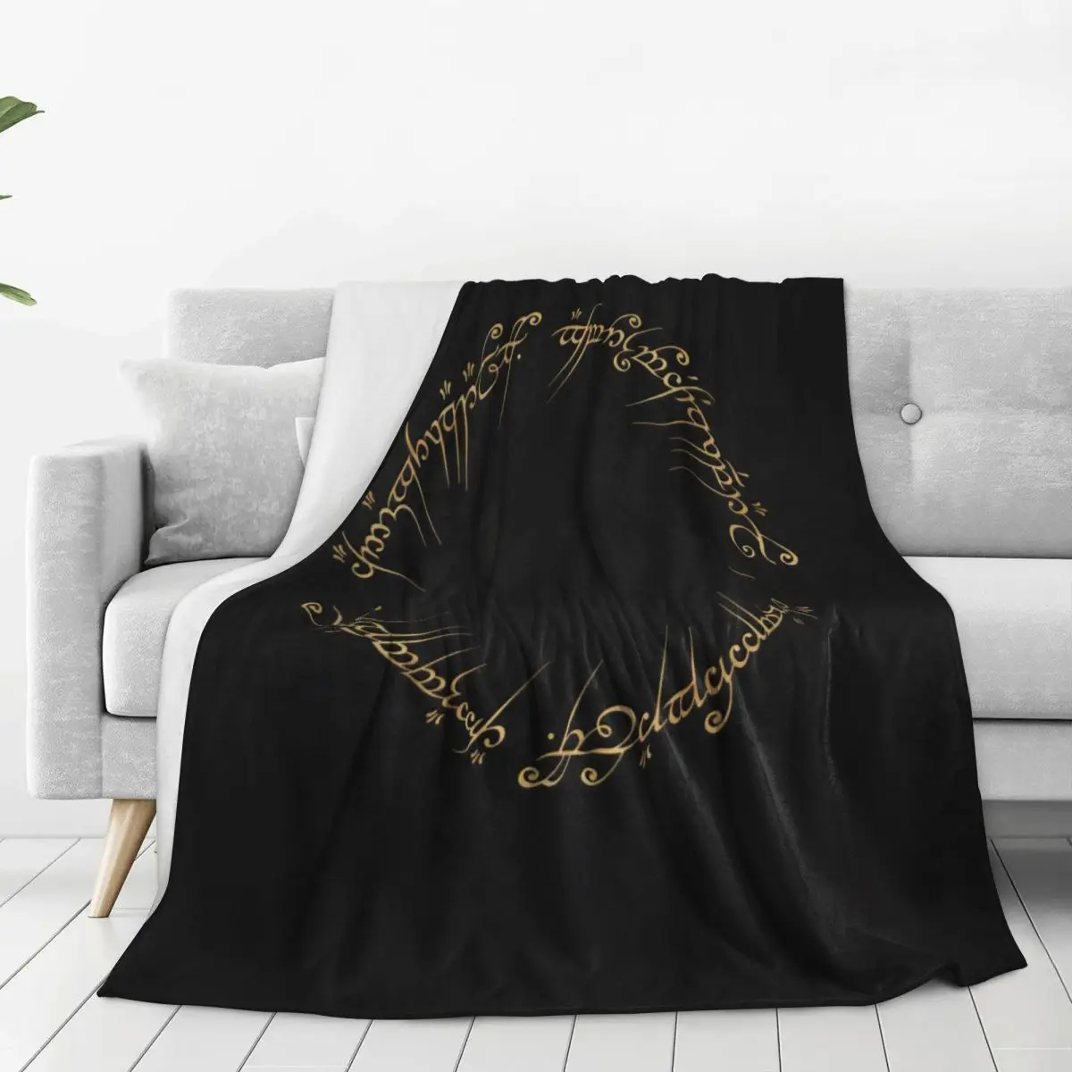 L-Lords Of The R-Rings Anime Blanket Quality Soft Throw Blanket Cartoon Spring Camping Living Room Fashion Bedspread