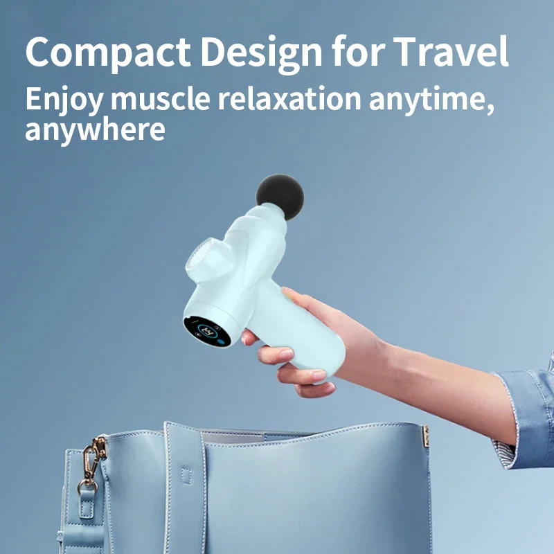 2024 الأكثر شعبية المحمولة أرخص الكهربائية القابلة لإعادة الشحن مقبض الأنسجة العميقة الاهتزاز فآسيا مدلك جهاز تدليك صغير