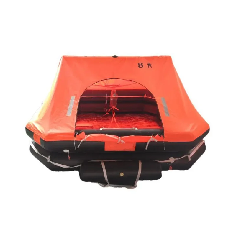 Life raft portable yacht throw type inflatable self-righting fish boat inspection life raft Marine evacuation emergency