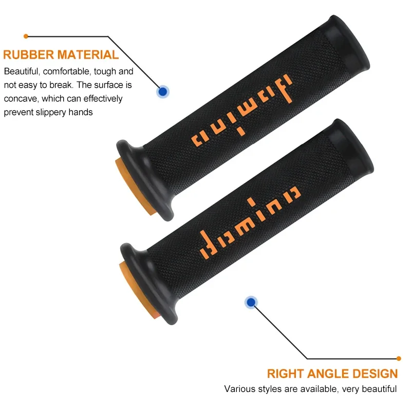 Domino Dirt Pit Bike-empuñadura de manillar de motocicleta, empuñaduras universales de freno de goma de Gel, carreras de Motocross, 7/8 pulgadas, 22 MM, 24MM