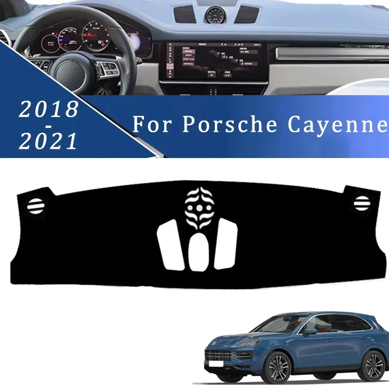 

Car Dashboard Cover Sun Shade Mats Avoid Light Pads Instrument Panel Protective For Porsche Cayenne 2018-2021 Models