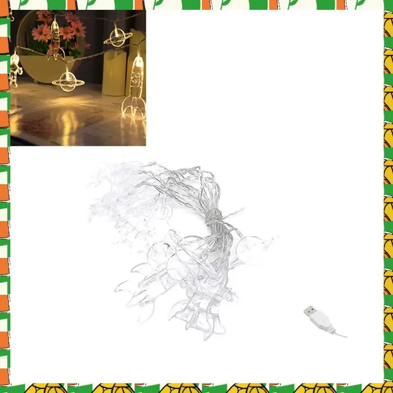 

Professional Tool LED Light String Spaceman Universe Burst Planet Children Halloween Light String, 6M 40 Lights
