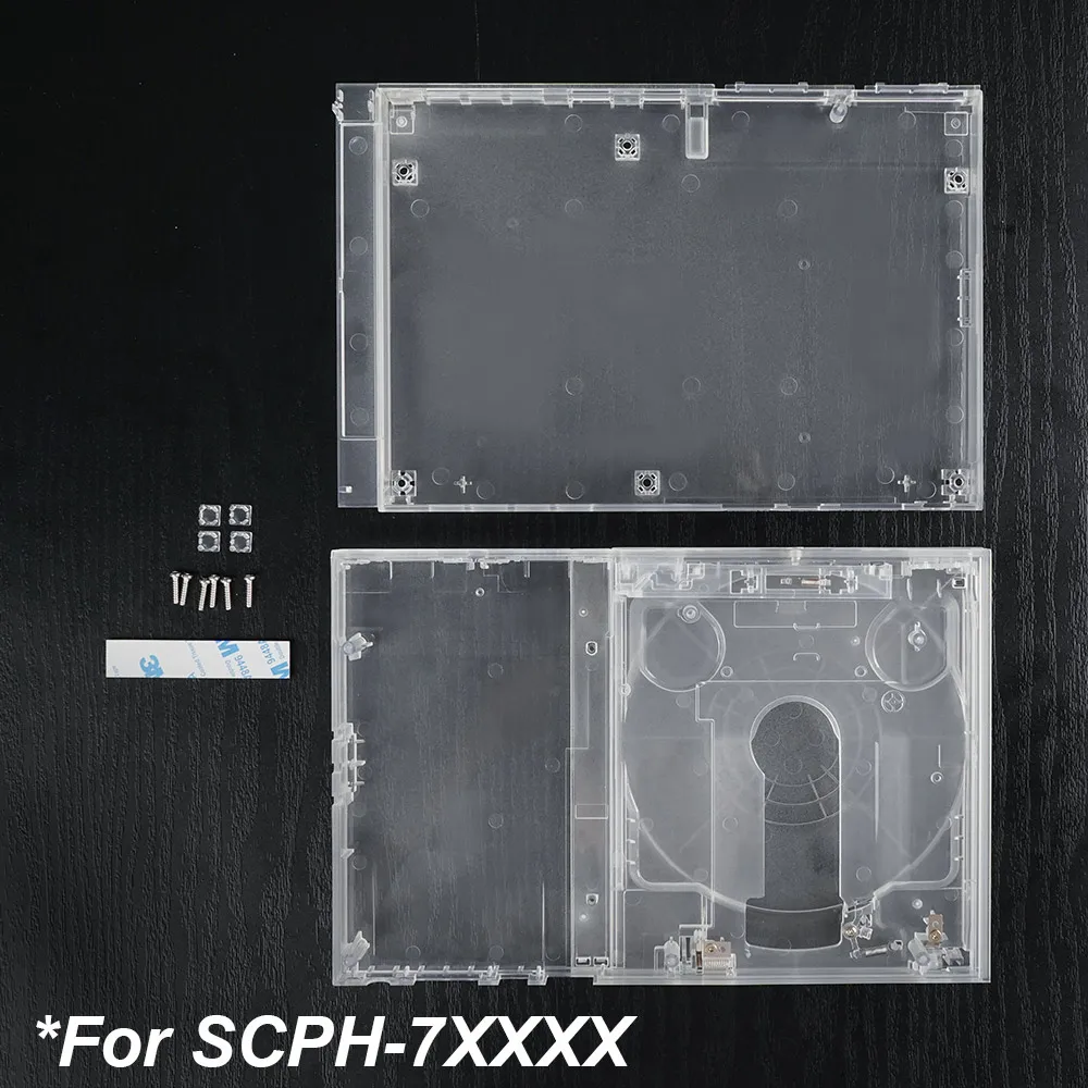 Clear Replacement Housing Shell For PS2 Slim Console Shell Transparent Case  Protective Box Modern Look