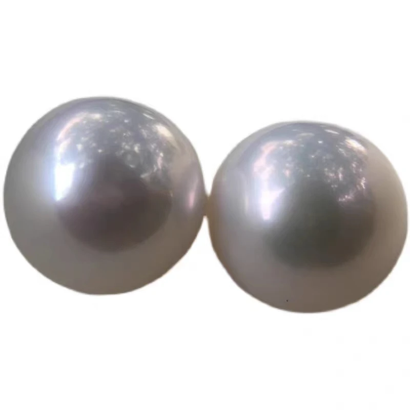 

Natural Charming one pieces white 11-12mm Round South Sea Pearls earrings fine jewelryJewelry Making