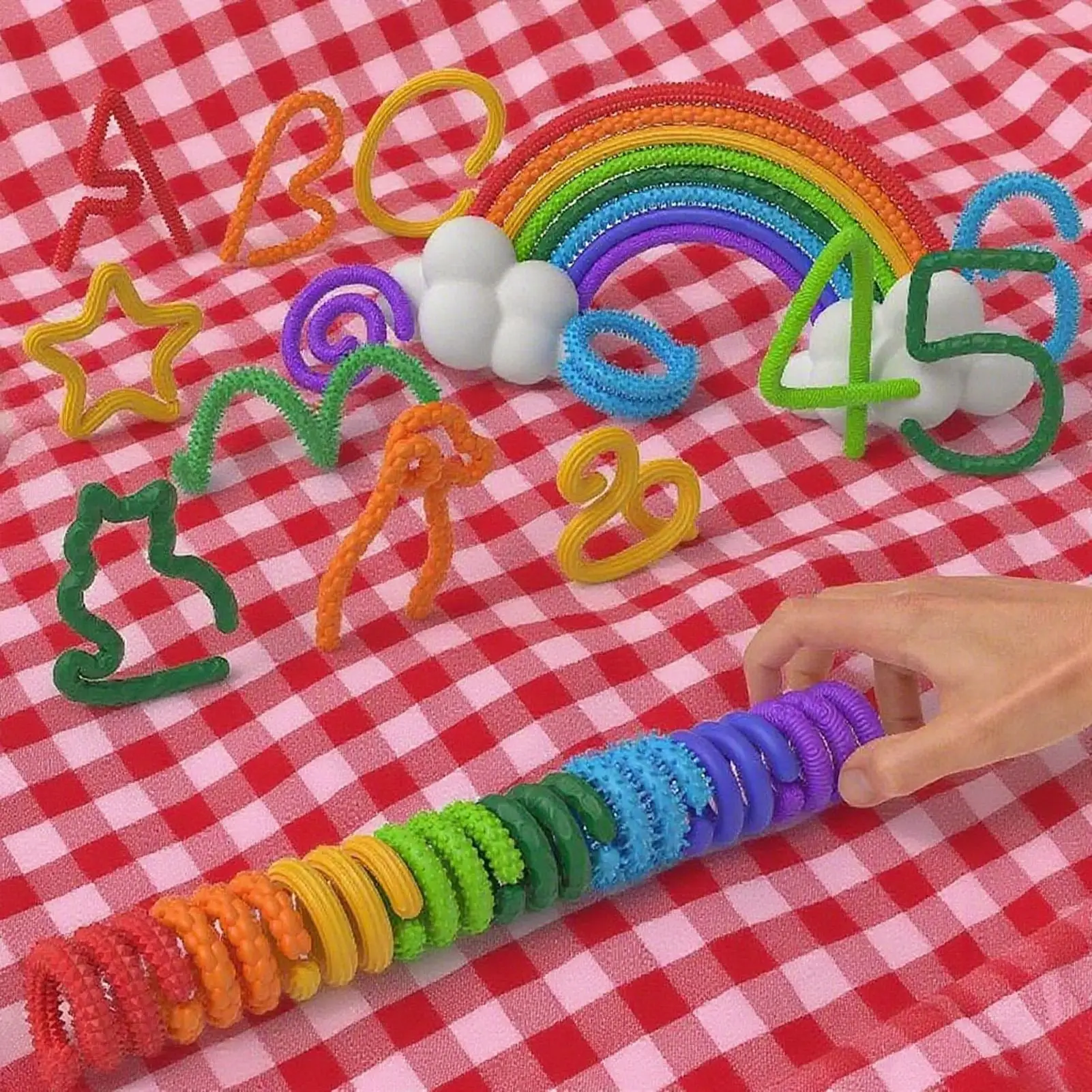 Nowa Silikonowa Tablica Sensoryczna Zabawki Antystresowe dla Dzieci Edukacyjna Zabawka Dekompresyjna Tablica Montessori Prezenty