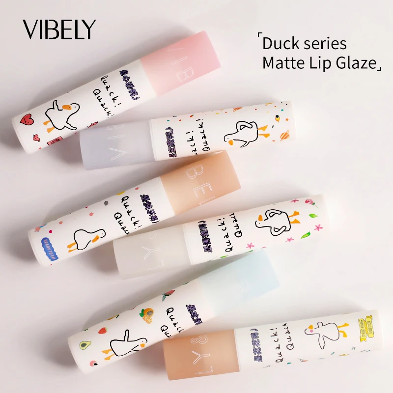 Bonito pouco pato lábio gloss pigmento batom líquido fosco de longa duração compõem hidratante à prova dwaterproof água lipgloss maquiagem maquilagem