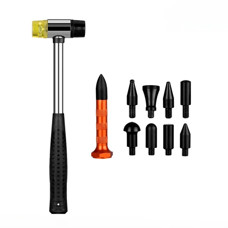 PDR Car Dent Damage‑Free Repair Tools Leveling Pen Rubber Strike Hammer Body Dent Maintenance Kit Without Sheet‑Metal Work