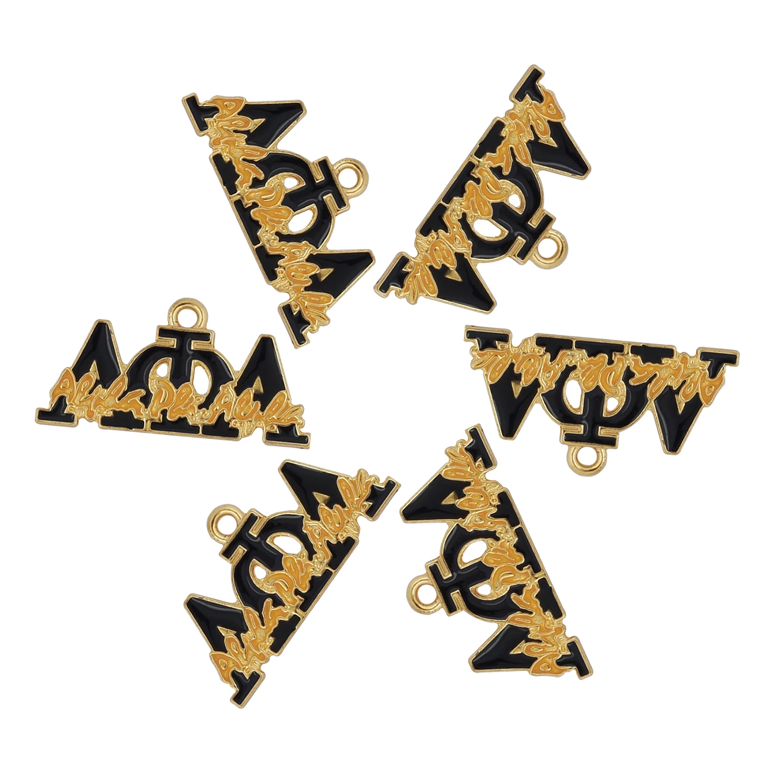 10pcs Aolly ΑΦΑ Organization Charms for women DIY jewelry accessories