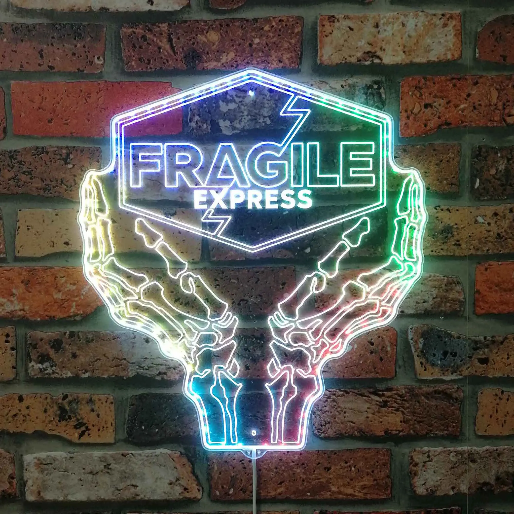 

Fragile Express Neon LED Sign, Gamer Night Light LED Sign, Game Room Neon Sign