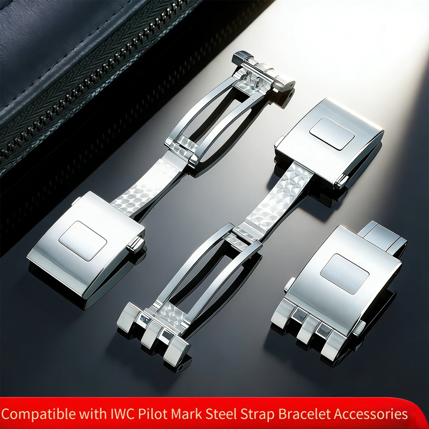 

316L Watch Buckle Ffr IWC Pilot Mark 18 Stainless Steel Strap Folding Buckle Metal Bracelet Watch Clasp Replacement Accessories