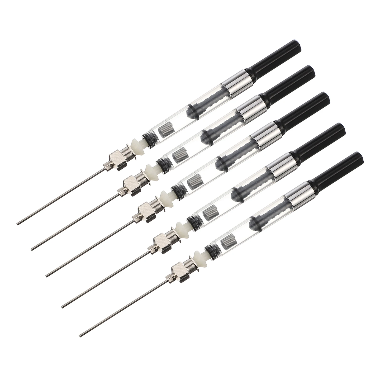 

Fountain Pen Converter Refills Black Ballpoint Ink Fill Assistant Pens Student Absorber Device Stationery Practical