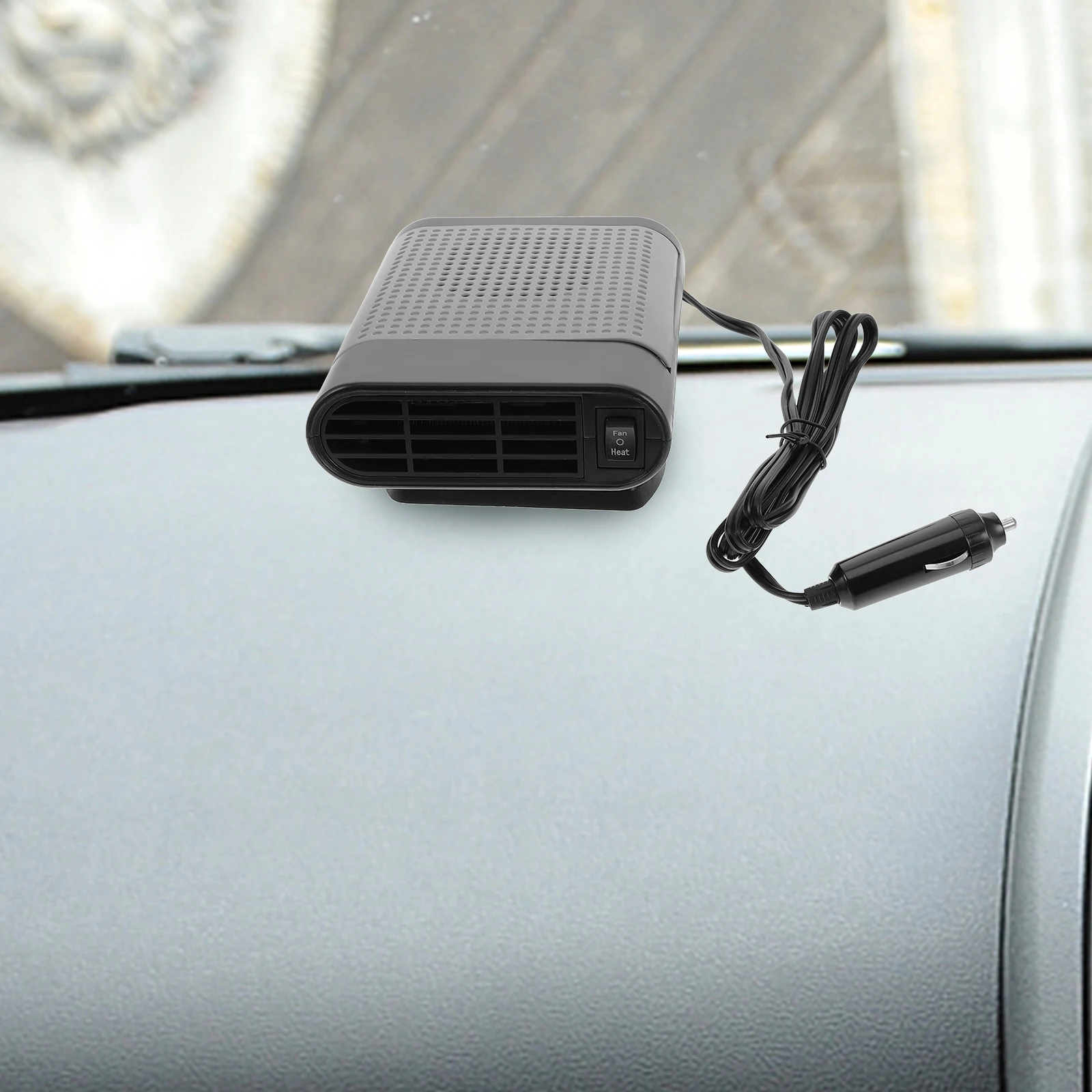 

Car Window Defogger USB Heater Mini Portable Defroster Heating Windshield Black Demister