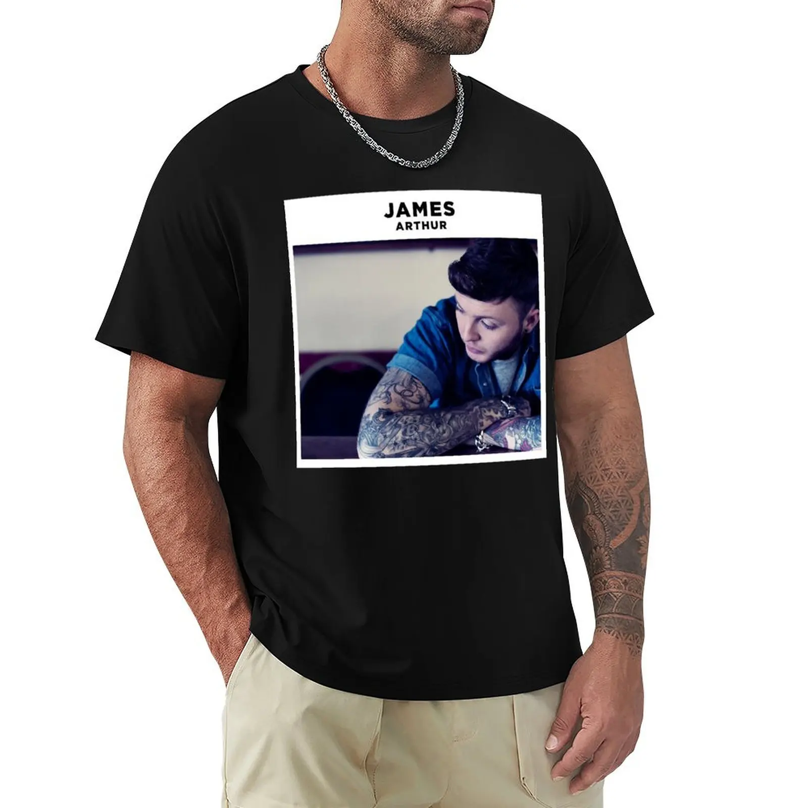 

Lover Gift James Arthur Gifts For Movie Fan T-Shirt Water Resistant Casual T-Shirt