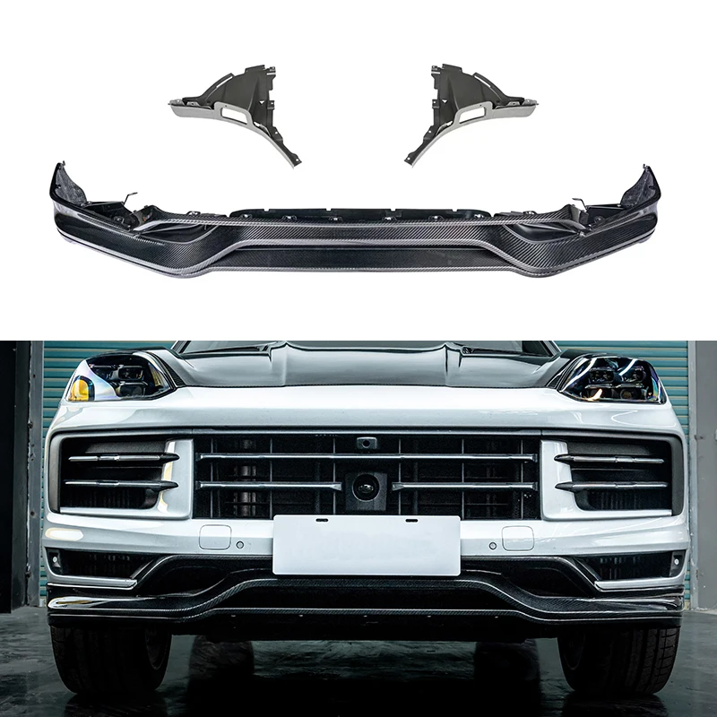 Classic Car Restomod Body KitsOUER 2024-2025 9Y0.2 For  Front Bumper Carbon Fiber Front Lip Lower Guard Bolt-On UpgradeCa